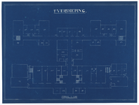 215031 Plattegrond van de eerste verdieping van het Stads- en Academisch Ziekenhuis (Catharijnesingel 15) te ...